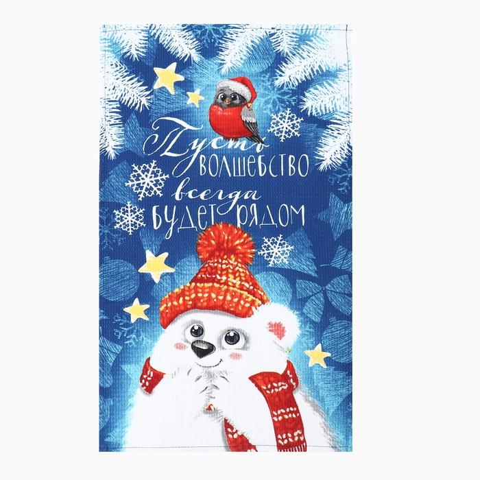 Набор кухонных полотенец Доляна &laquo;Время волшебства&raquo; 35х60см-2шт, 100% хл
