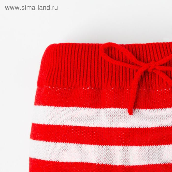 Костюм вязаный Крошка Я "Санта" рост 98-104 см