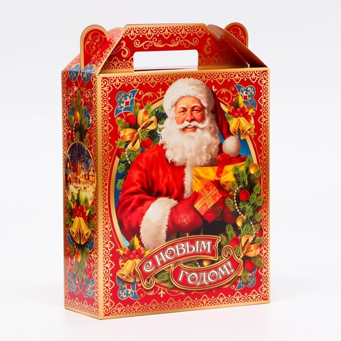 Новый год. Подарочная коробка новогодняя Холидей 17 х 7 х 25,5 см. Новый год. Подарочная коробка новогодняя Холидей 17 х 7 х 25,5 см.