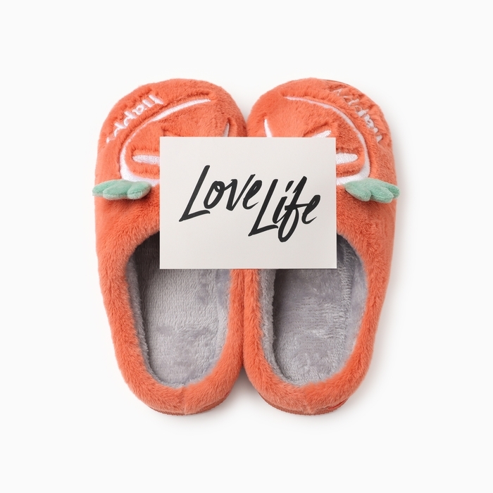 Тапочки детские, размер 32-33, цвет красный