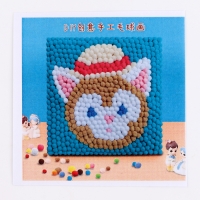 Аппликация помпошками «Кошечка», размер — 20 × 20 см, клей 30 мл Аппликация помпошками «Кошечка», размер — 20 × 20 см, клей 30 мл