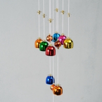 Музыка ветра металл "Цветные колокольчики" 9 колокольчиков 64 см Музыка ветра металл "Цветные колокольчики" 9 колокольчиков 64 см
