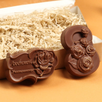 Шоколадные фигурки, 2 в 1 &laquo;Любимой учительнице + 8 марта. Розы&raquo;, 160 г