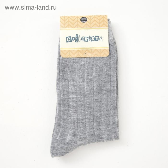 Носки мужские Collorista &laquo;Полосы&raquo; цвет серый, размер 40-46 (27-31 см)
