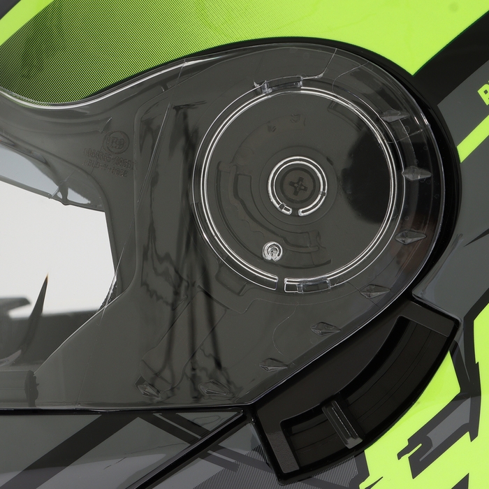 Шлем модуляр с двумя визорами, размер M (57-58), модель - BLD-160E, черно-желтый