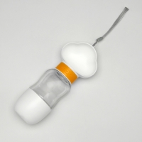 Поилка прогулочная 585 мл+контейнер для корма, жёлтая Поилка прогулочная 585 мл+контейнер для корма, жёлтая