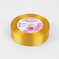 Лента атласная, 25 мм &times; 23 &plusmn; 1 м, цвет горчичный №М209