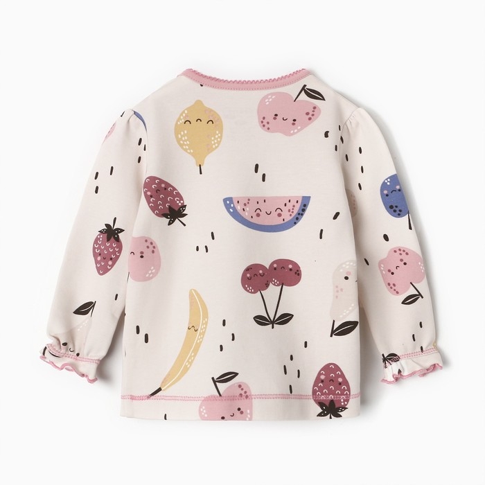 Лонгслив детский, цвет кремовый, рост 62 см