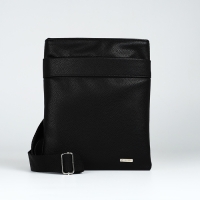 Сумка мужская через плечо TEXTURA, искусственная кожа, цвет чёрный