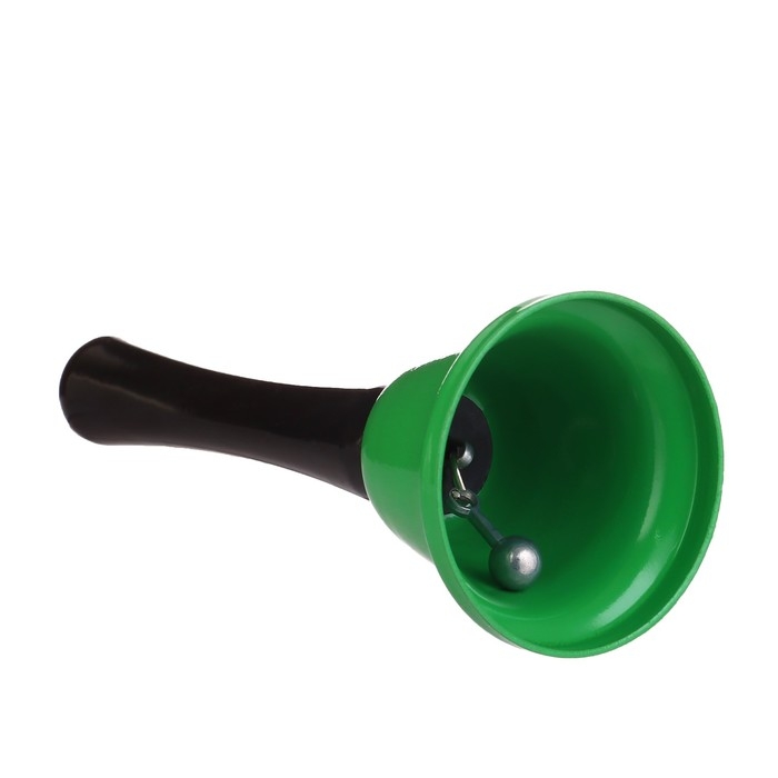 Колокольчик настольный, зеленый, 12.5 х 5.2 см