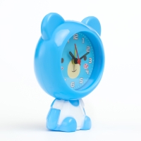 Часы - будильник настольные "Медвежонок" детские, дискретный ход, 12 х 9 см, АА Часы - будильник настольные "Медвежонок" детские, дискретный ход, 12 х 9 см, АА