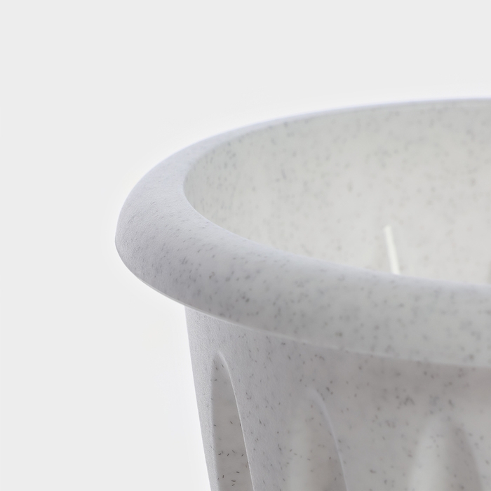 Горшок с поддоном «Фелиция», 1,8 л, цвет мраморный Горшок с поддоном «Фелиция», 1,8 л, цвет мраморный