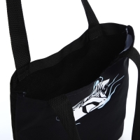 Шопер «Аниме» 35х0.5х40 см, отд без молнии, без подклада, чёрный Шопер «Аниме» 35х0.5х40 см, отд без молнии, без подклада, чёрный