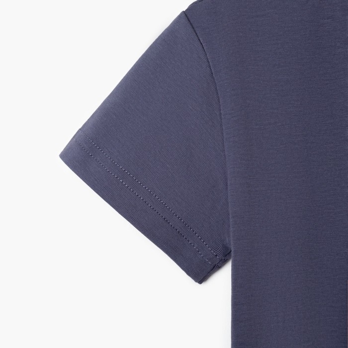 Футболка детская Basic line цвет графитовый, рост 116