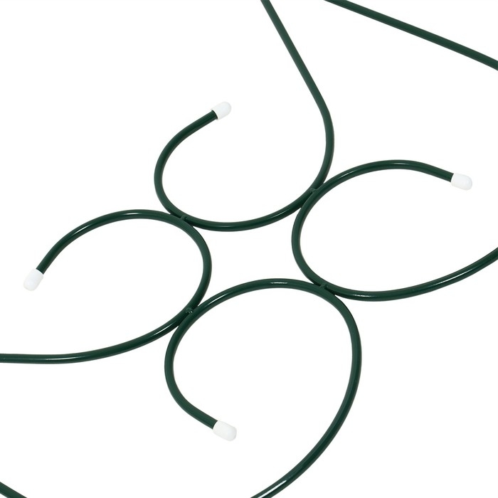 Ограждение декоративное, 55 &times; 300 см, 5 секций, металл, зелёное, &laquo;Садовод&raquo;