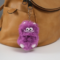 Пушистик на кольце "Монстр зубастик" фиолетовый 10х8х8 см Пушистик на кольце "Монстр зубастик" фиолетовый 10х8х8 см