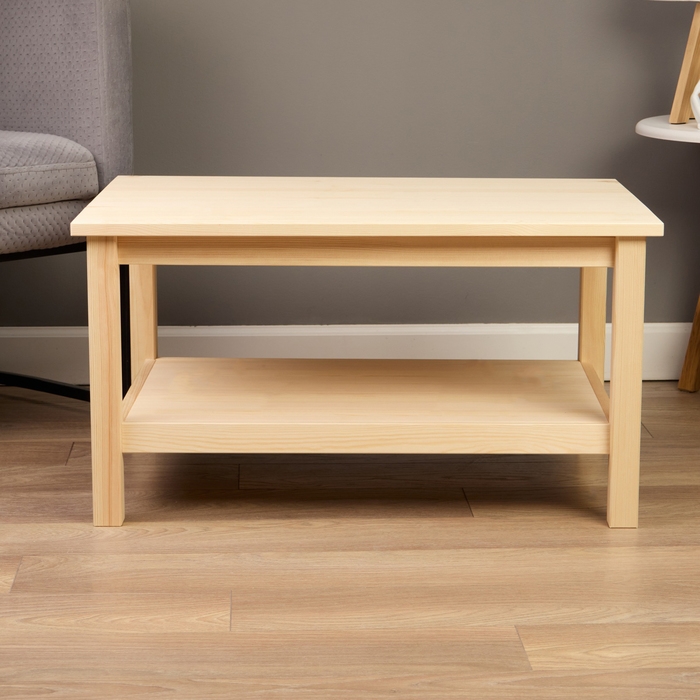 Стол журнальный массив сосны, 80х55х43