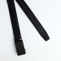 Ремень мужской, ширина 3,6 см, винт, пряжка автомат, цвет чёрный Ремень мужской, ширина 3,6 см, винт, пряжка автомат, цвет чёрный