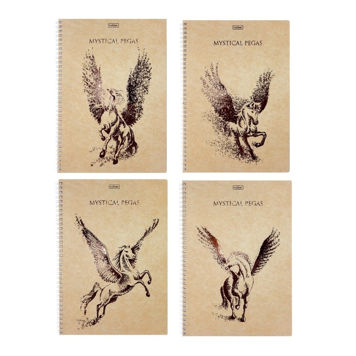 Тетрадь А4, 80 листов клетка на гребне Золотой пегас,обложка мелованный картон, матовая ламинация, 3D фольга, блок 65г/м2, МИКС Тетрадь А4, 80 листов клетка на гребне Золотой пегас,обложка мелованный картон, матовая ламинация, 3D фольга, блок 65г/м2, МИКС