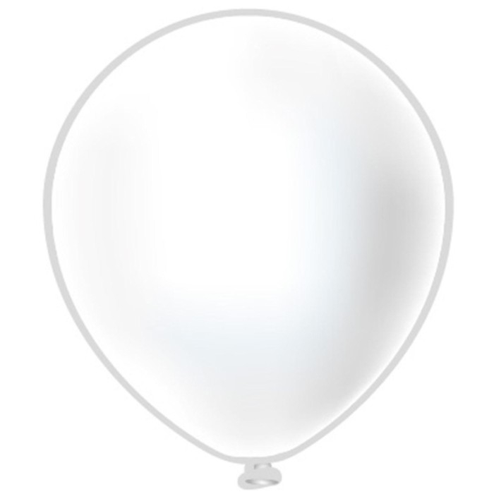 Шар латексный 12 Шар латексный 12", пастель, набор 50 шт., цвет белый