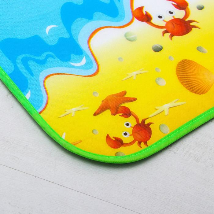 Игровой коврик для детей на фольгированной основе &laquo;Морской мир&raquo;, размер 180х150x0,5 см, Крошка Я