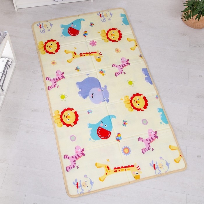 Игровой коврик для детей складной &laquo;Мои друзья&raquo;, двусторонний, размер 180х100 см, Крошка Я