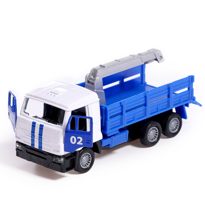 Машина металлическая &laquo;KAMAZ эвакуатор&raquo;, 12 см, открываются двери, подвижные детали, инерция, скорая помощь 7,5 см