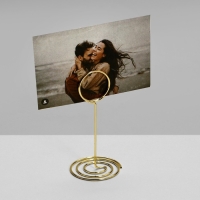 Ценникодержатель с зажимом «Круг», 3×3×8,3 см, цвет золото Ценникодержатель с зажимом «Круг», 3×3×8,3 см, цвет золото