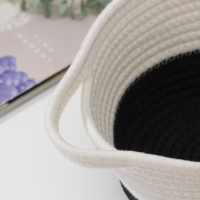 Корзина для хранения плетёная ручной работы «Рита», 30×20×13,5 см, цвет чёрный Корзина для хранения плетёная ручной работы «Рита», 30×20×13,5 см, цвет чёрный