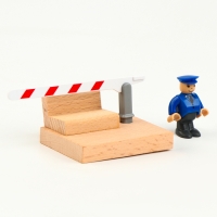 Детский шлагбаум &laquo;Дорожная полиция&raquo; совместим с Ж/Д набором &laquo;Транспорт&raquo; 7,5 &times; 6 &times; 4 см