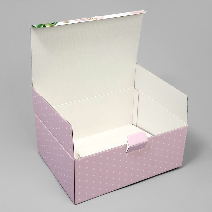 Коробка‒пенал, упаковка подарочная, &laquo;Самой нежной&raquo;, 30 х 23 х 12 см