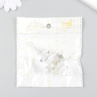 Декор для творчества пластик "Фигурная сосулька, кристалл" прозрачный 4,1х4,1х8,4 см Декор для творчества пластик "Фигурная сосулька, кристалл" прозрачный 4,1х4,1х8,4 см