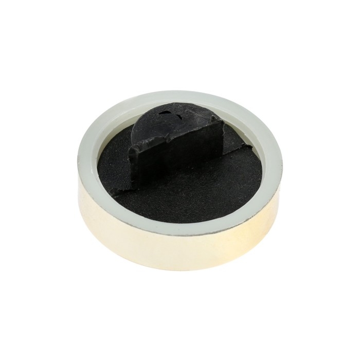 Зеркалодержатель ТУНДРА , d=25 мм, без сверления, цвет золото, пластик, 4 шт.