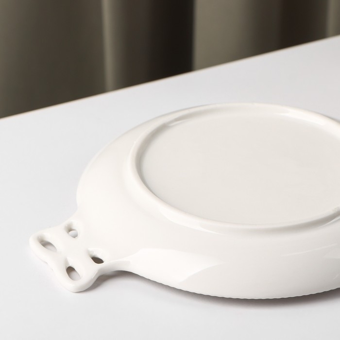 Блюдо керамическое &laquo;Сьюзен&raquo;, 18&times;13,5 см, цвет белый