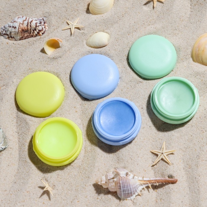 Набор из трёх бальзамов для губ &laquo;Ваниль&raquo;, &laquo;Виноград&raquo;, &raquo;Персик&raquo;