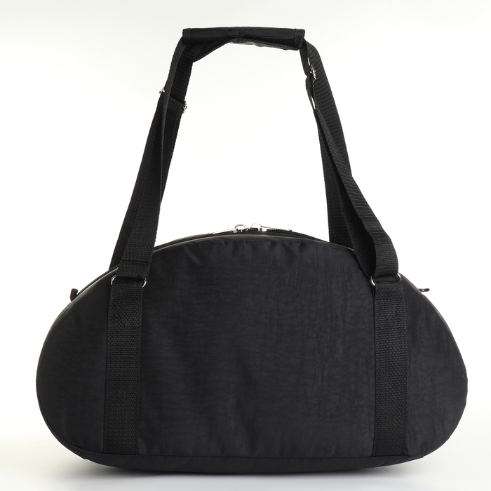 Сумка спортивная на молнии, наружный карман, большой размер, цвет чёрный Сумка спортивная на молнии, наружный карман, большой размер, цвет чёрный