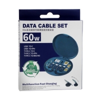 Набор для зарядки 5 в 1, кабель Type-C/Type-C, адаптеры Type-C/MicroUsb, Type-C/lightning Набор для зарядки 5 в 1, кабель Type-C/Type-C, адаптеры Type-C/MicroUsb, Type-C/lightning