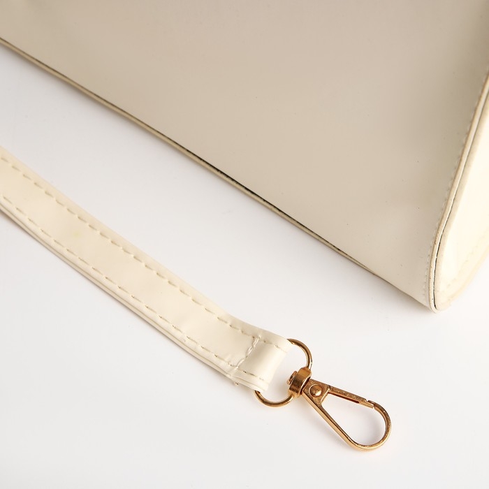 Сумка женская тоут на молнии, цвет молочный Сумка женская тоут на молнии, цвет молочный