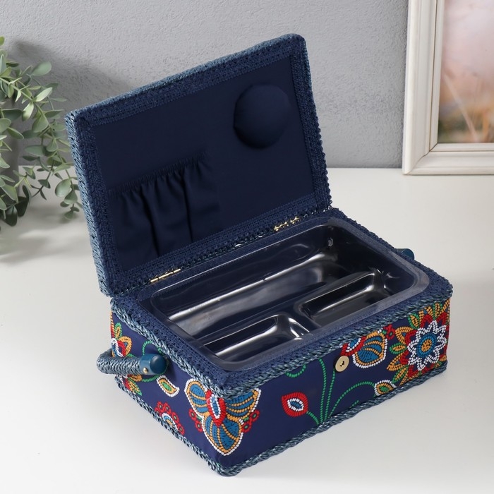 Шкатулка для рукоделия Шкатулка для рукоделия "Цветочная мозаика" 24х16х11 см