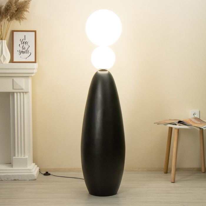 Торшер "Бабл" LED 18Вт 4000К черный 38х38х155см