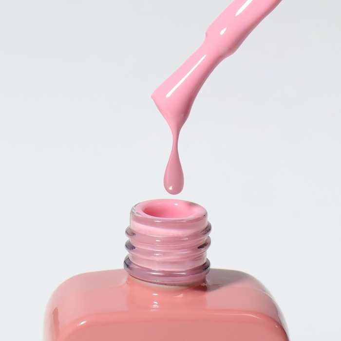 Гель лак для ногтей &laquo;SIMPLE&raquo;, 3-х фазный, 10 мл, LED/UV, цвет розовый (143)