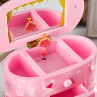 Шкатулка музыкальная с выдвижными ящиками "Девичья" 20х10х10,5 см Шкатулка музыкальная с выдвижными ящиками "Девичья" 20х10х10,5 см