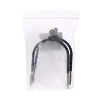 Шпоры с прямым шенкелем с резиновым покрытием 15 мм, черный, набор 2 шт Шпоры с прямым шенкелем с резиновым покрытием 15 мм, черный, набор 2 шт