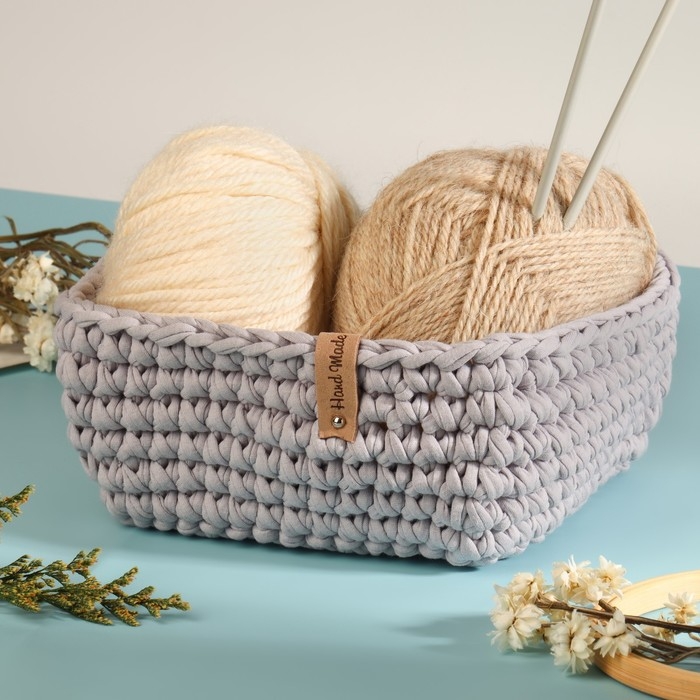 Бирка с кнопкой &laquo;Hand made&raquo;, 8 &times; 1,5 см, 10 шт, цвет бежевый