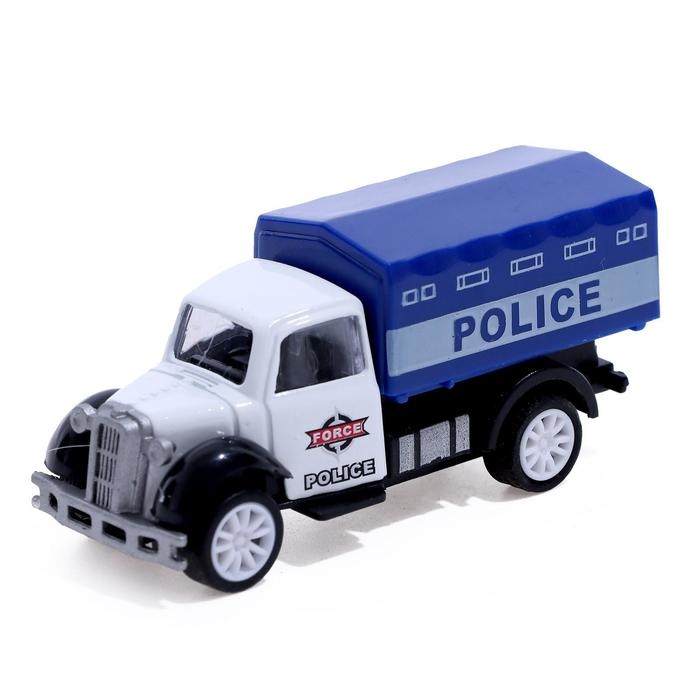 Грузовик металлический &laquo;Полиция&raquo;, инерция, МИКС