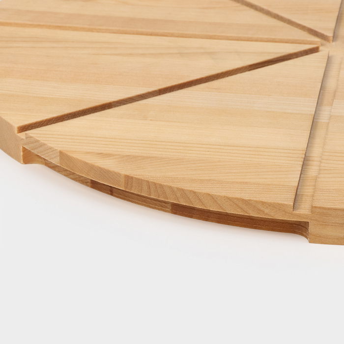 Доска для пиццы с потайными ручками Adelica &laquo;Итальяно&raquo;, d=40 см, берёза