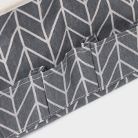 Органайзер для мелочей Доляна &laquo;Зиг-заг&raquo;, 6 карманов, 25&times;13&times;18 см, цвет серый