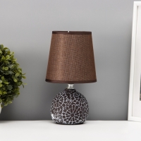 Настольная лампа "Элис" Е14 40вт коричневый 13х13х25 см