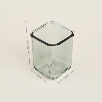 Стакан для зубных щеток SL Home, стекло, 8&times;8&times;10,4 см