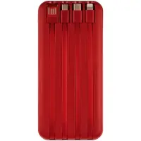 Внешний аккумулятор Omni Qi 10000 мАч, красный